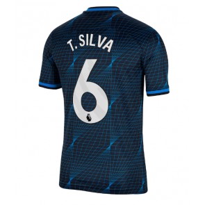 Chelsea Thiago Silva #6 Venkovní Dres 2023-24 Krátký Rukáv